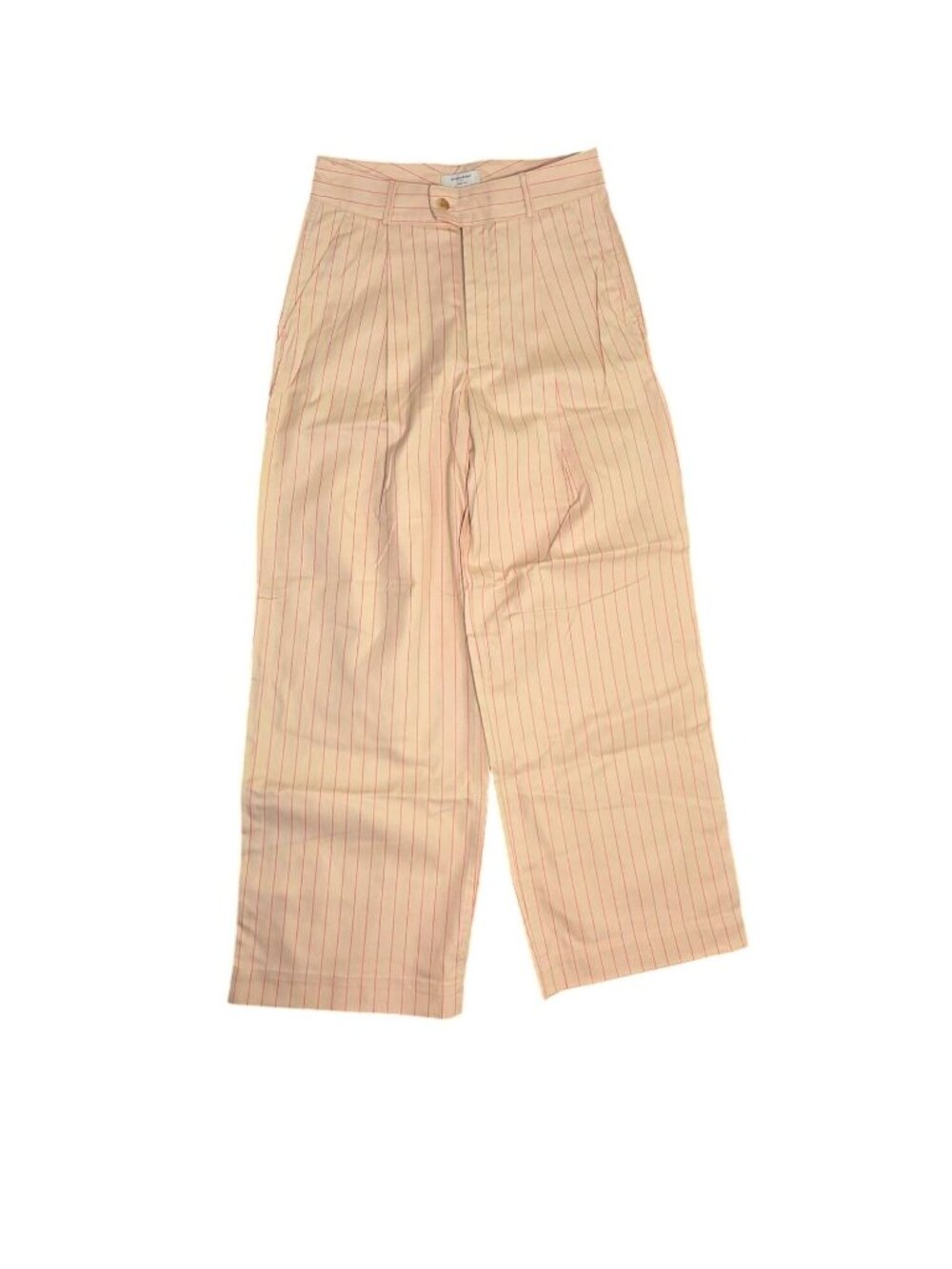 NWT Banana Republic Pinstripe/Twill Wide Leg High Rise Pants (SKU#2147) - Picture 2 of 8